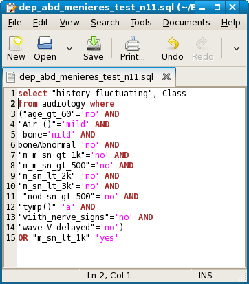 dependency query node 11 possible_menieres