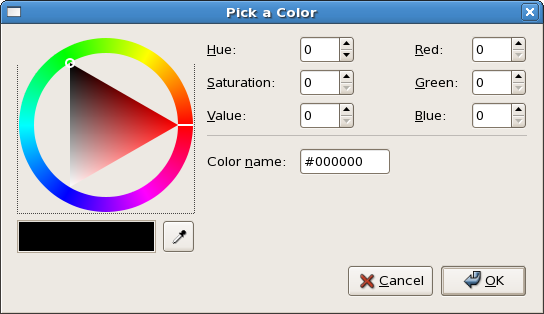 Color Selection Window